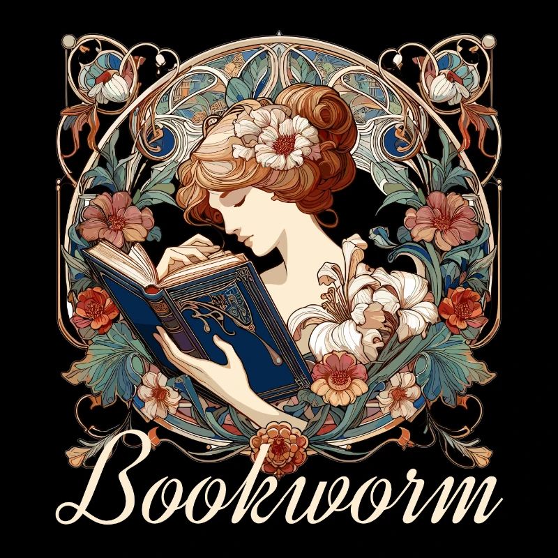 Bookworm Woman Reading Browsing Gift