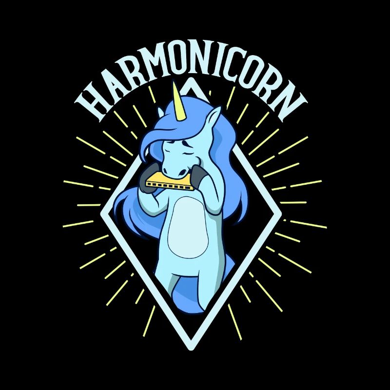 Harmonicorn - unicorn with harmonica