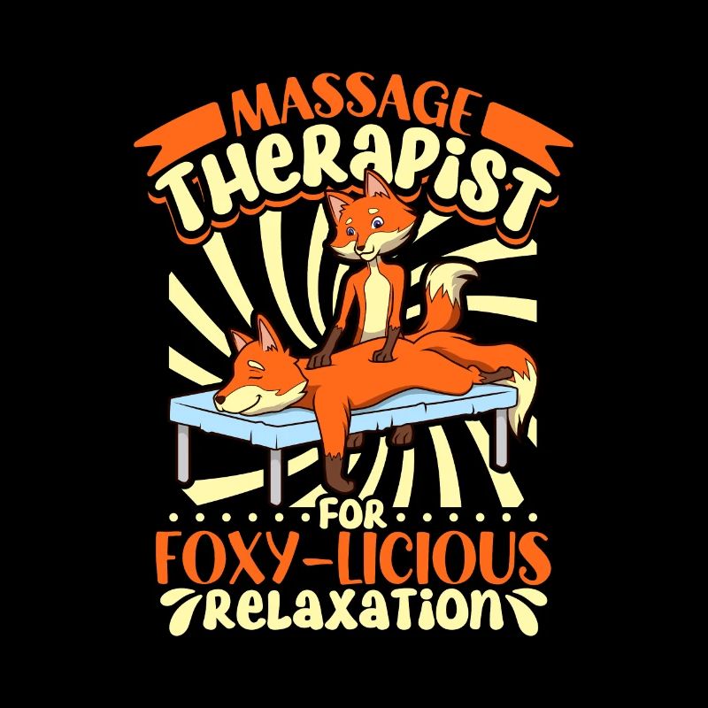 Fox having a massage