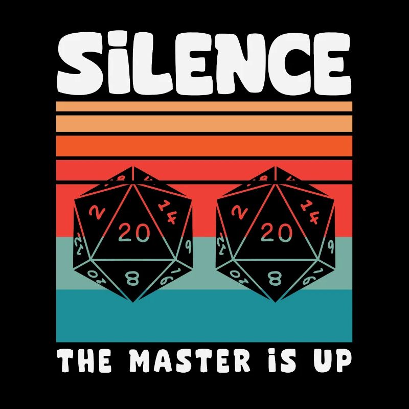 Silence! The Master Is Up D20 Würfel