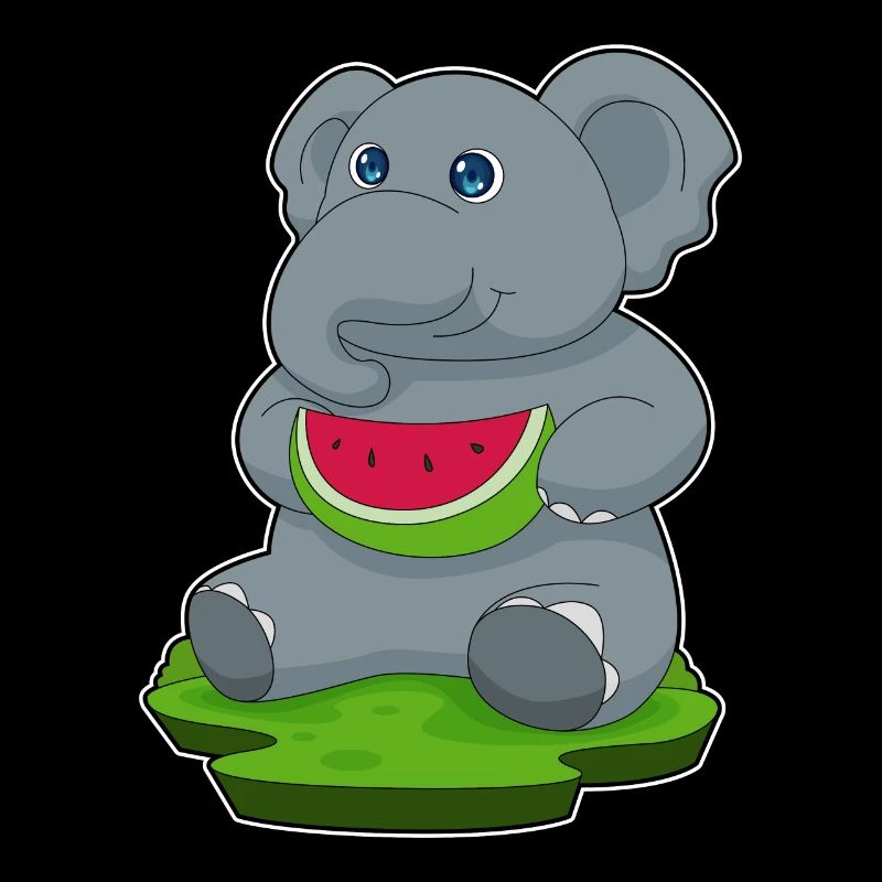 Éléphant Pastèque Fruit