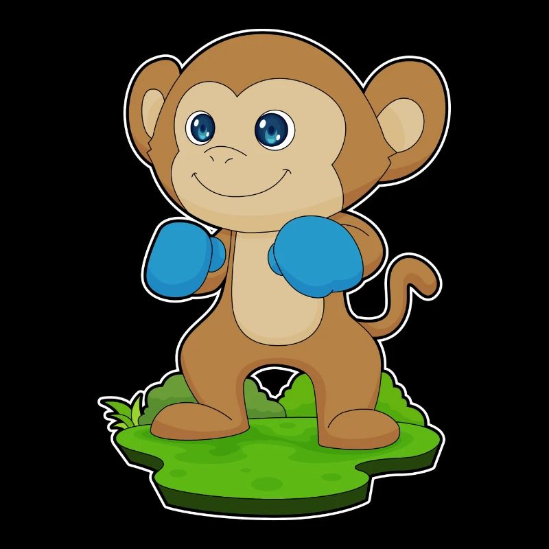 Monkey Boxer Boxing Gloves Boxing
