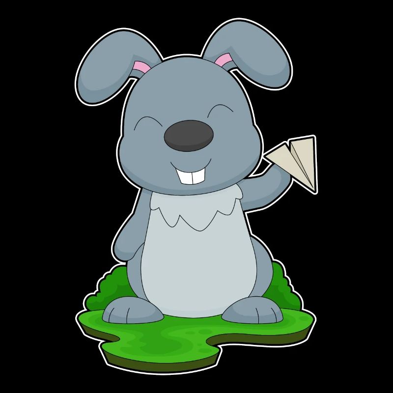 Hase Papierflugzeug