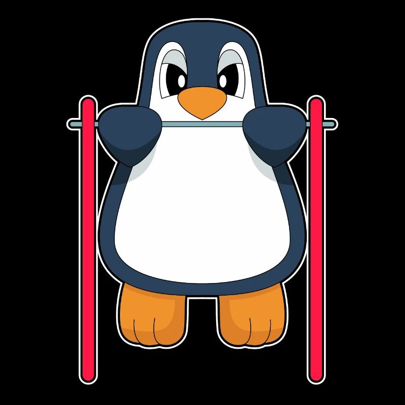 Penguin Bodybuilder Pull-ups