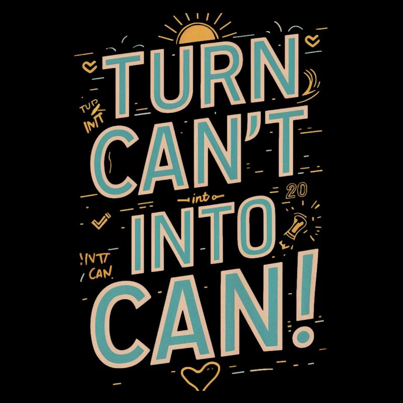 Transformez la canette en canette de motivation