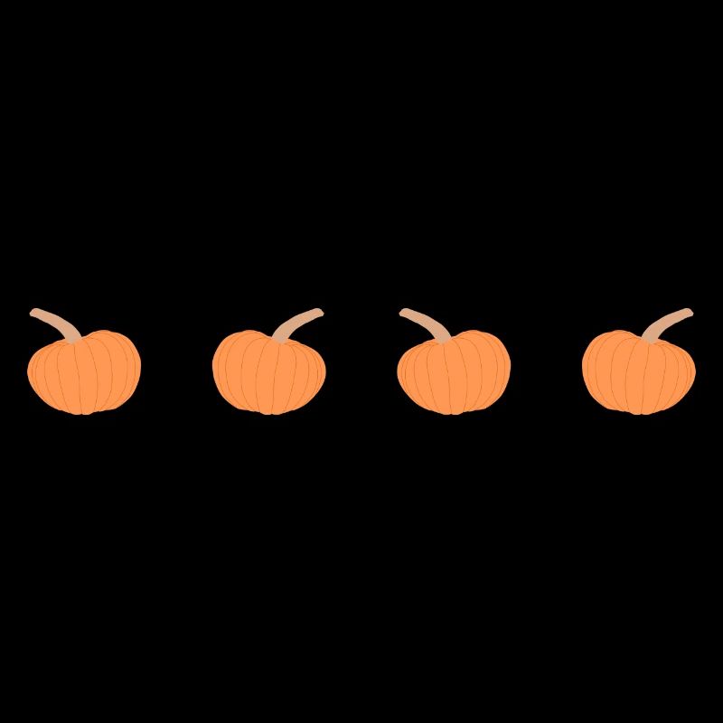 4 pumpkins in a row