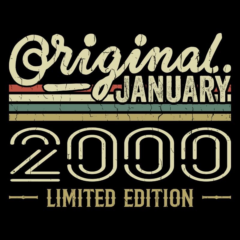 January 2000 Birthday January 2000 Gift 2000