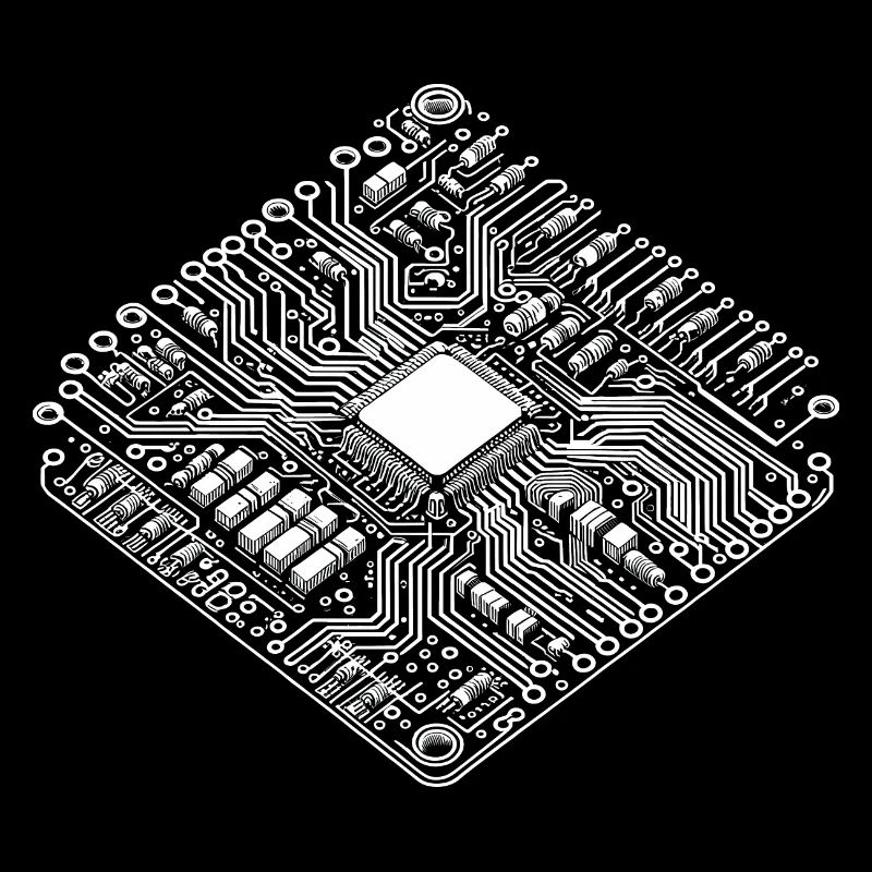 CPU anatomique et PCB - Cool Computer Scientists