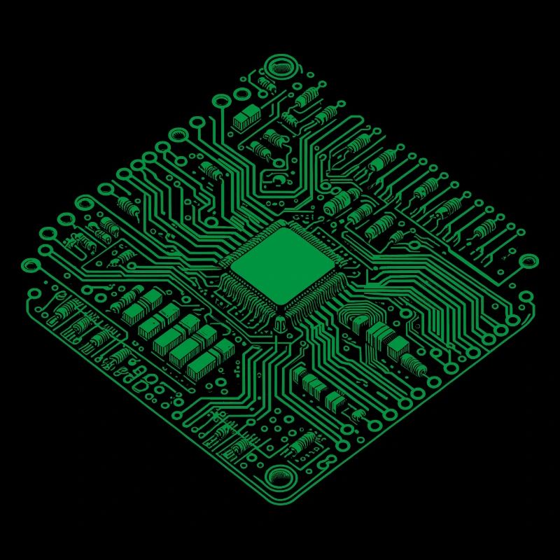CPU anatomique et PCB - Cool Computer Scientists