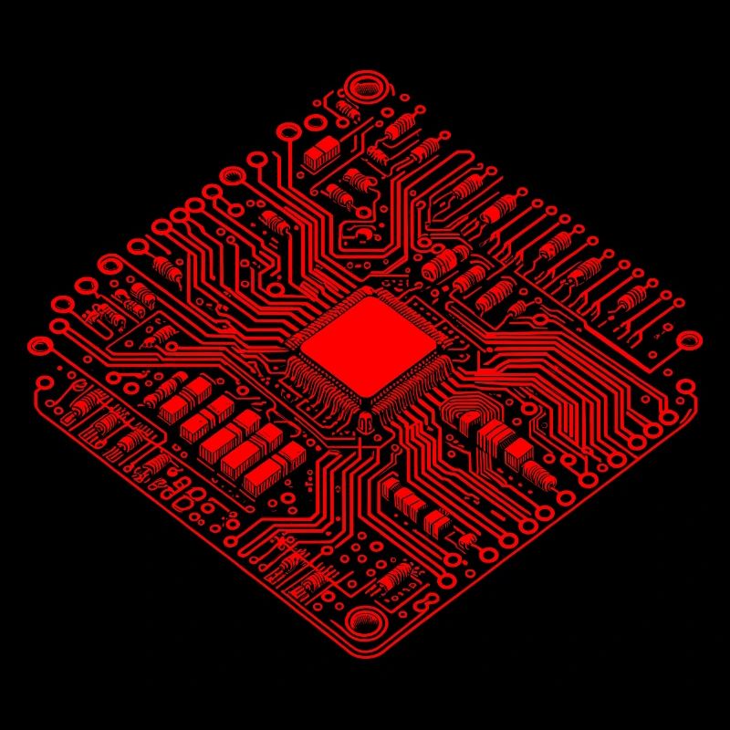 CPU anatomique et PCB - Cool Computer Scientists