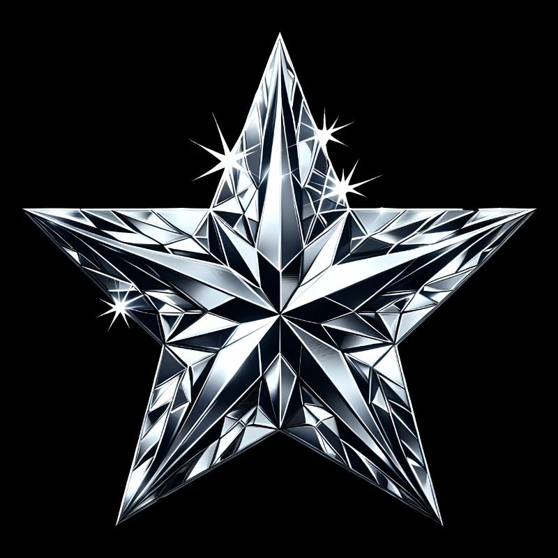 Diamantglänzender Stern