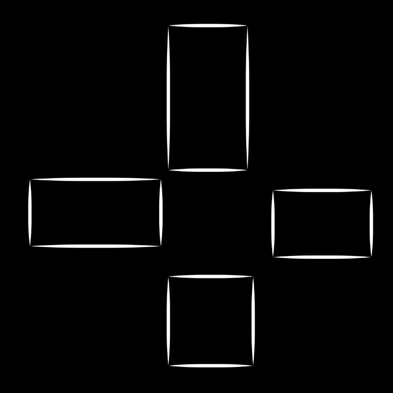Square Pattern Four Shapes