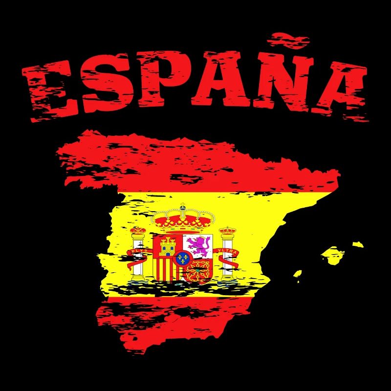 Spain Flag Map used