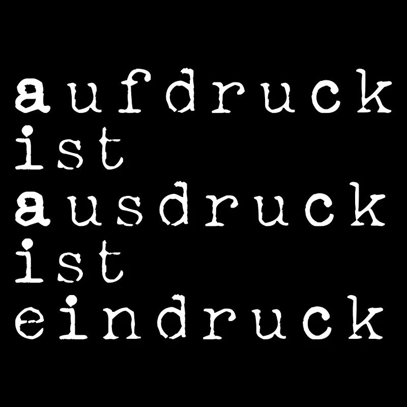 L’empreinte, c’est l’expression, c’est l’impression, le jeu de mots blanc
