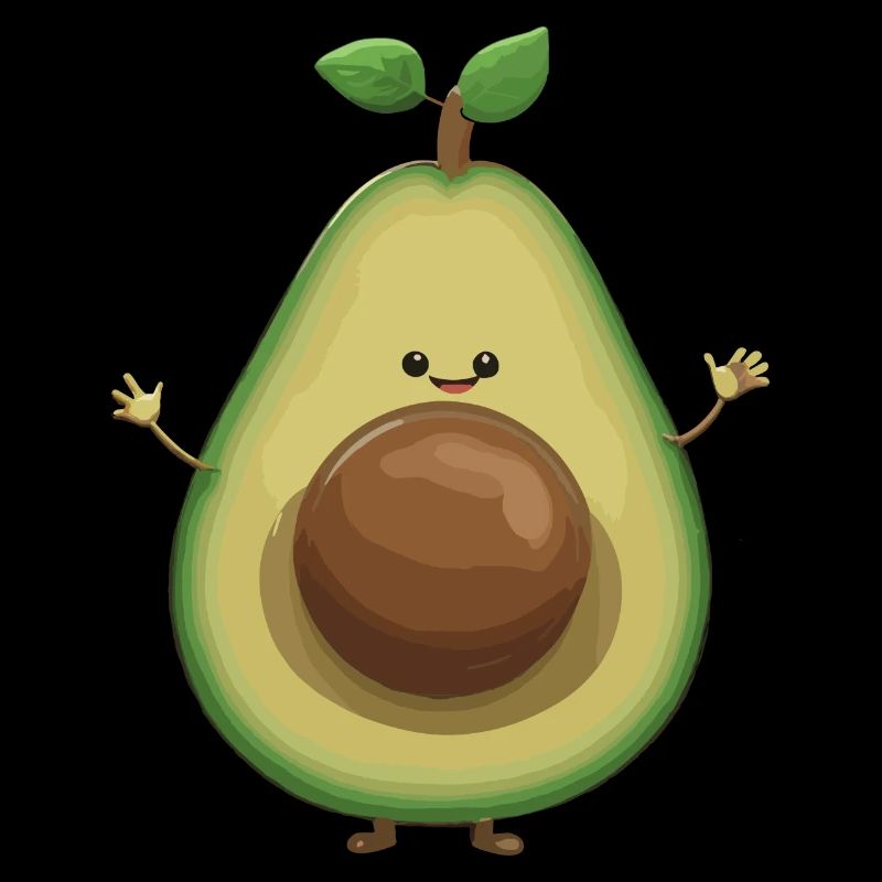 Avocado süß lustig Optimismus Geschenk