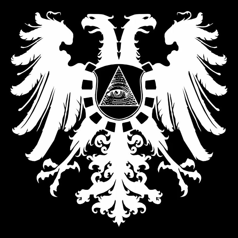 White Illuminati Eagle