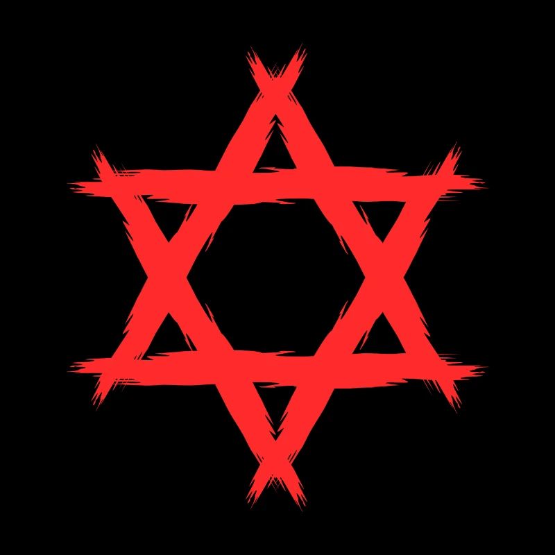 Davidstern Religion Rot