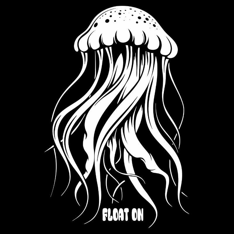 Float on, Qualle mit Tentakeln, Meeresbewohner