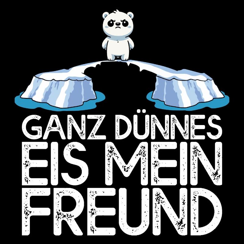 Ganz dünnes Eis mein Freund Eisbär Eisscholle