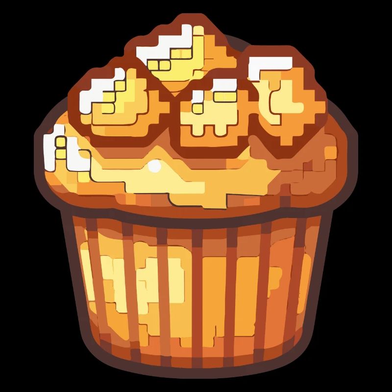 Cupkake Pixel Symbol Torte