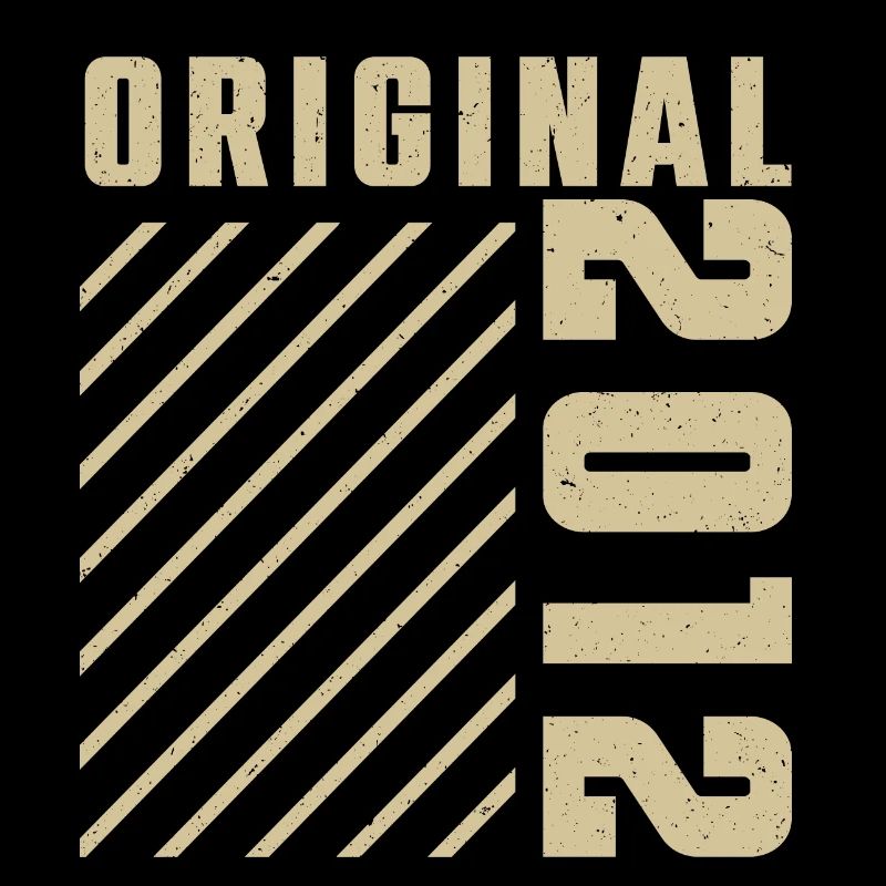 Original 2012 Authentic 2012 Vintage Bursdag