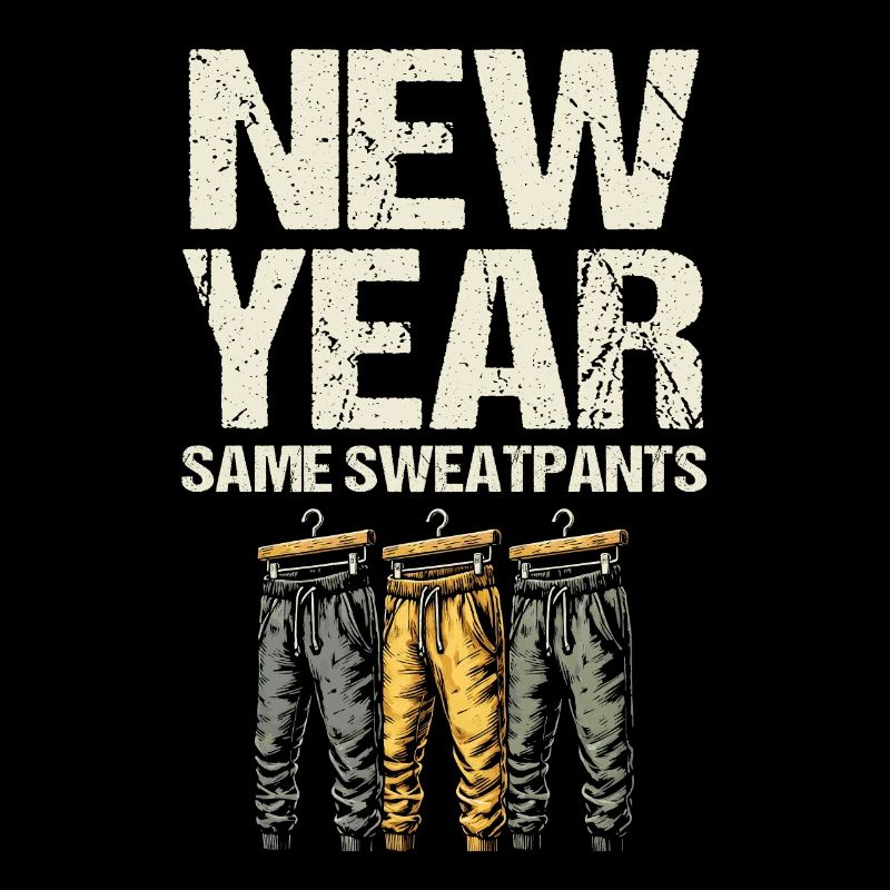 Neujahrs-Same-Jogginghose, Humor-Neujahrsstimmung