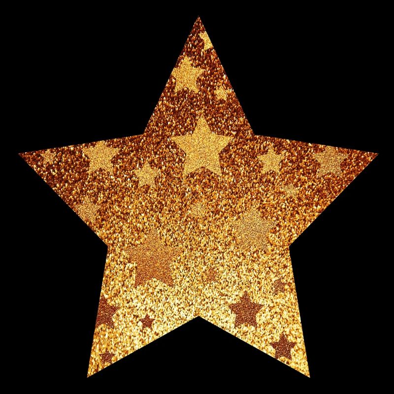 Stern mit Sternchen - Gold Geschenk Geschenkidee