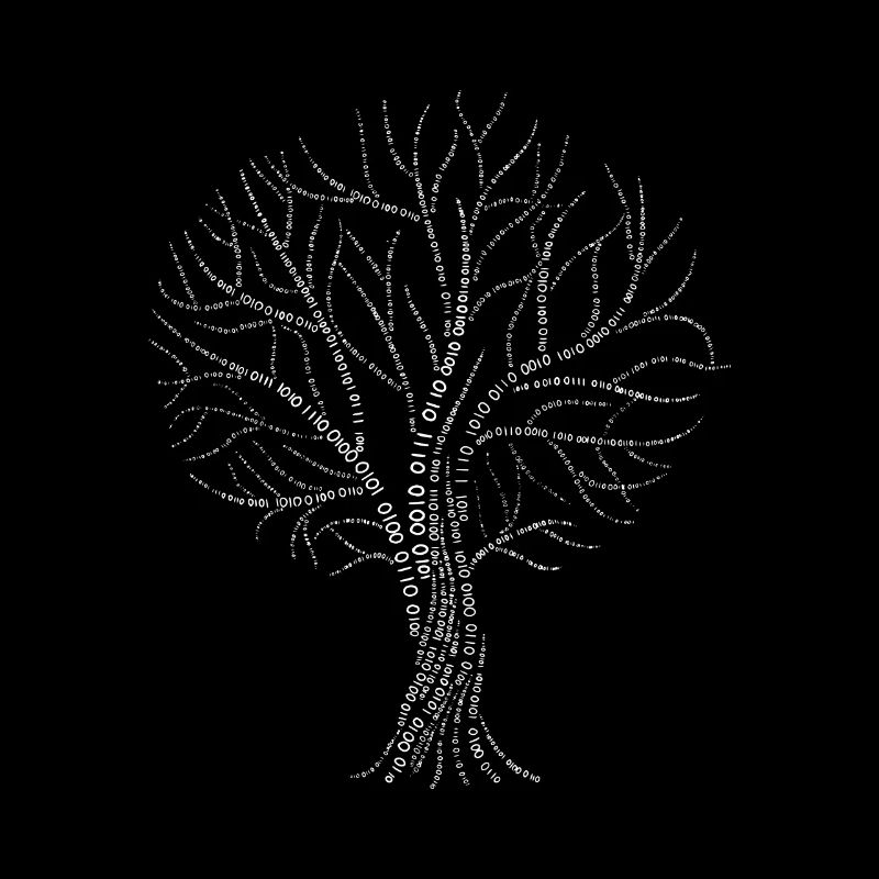 Arbre binaire Zéro Un Code Cadeau branche branche
