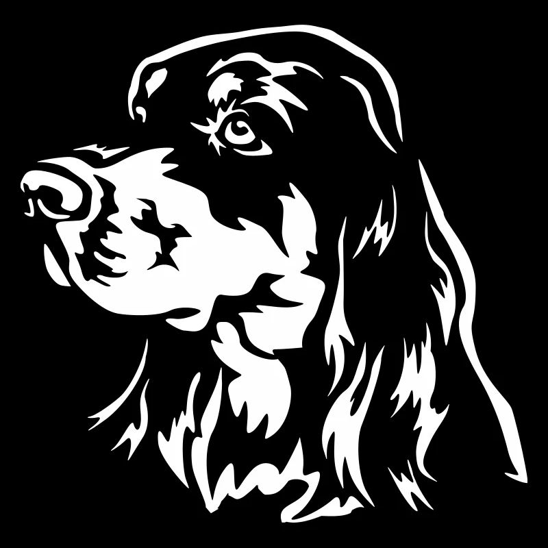 Gordon Setter Kopf "Black Edition"
