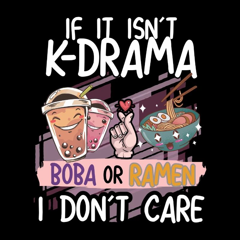 K-Drama Boba oder Ramen Design