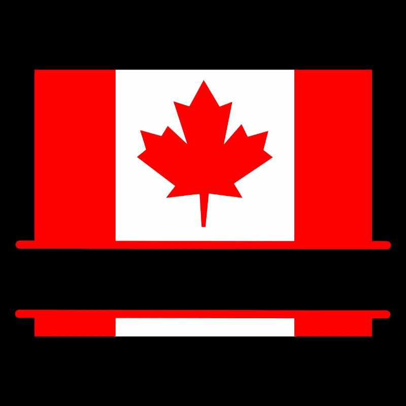 Flag Canada with maple leaf space for text