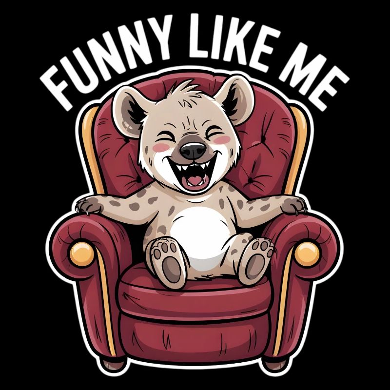 Cute Hyena Comic Character