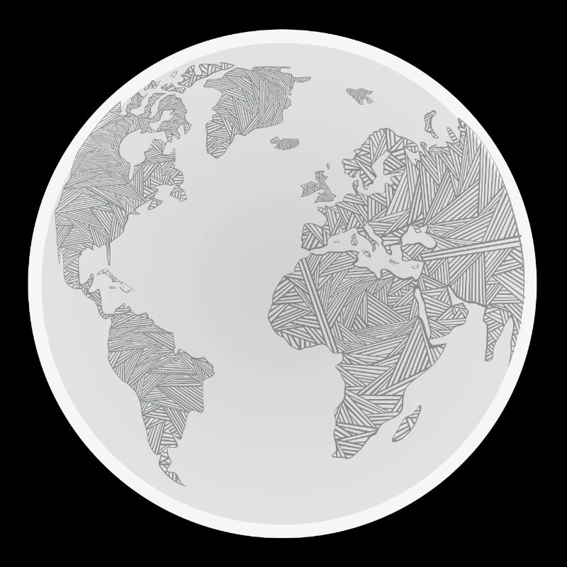 Geometric Globe Design