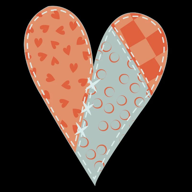 Patchwork Heart No12