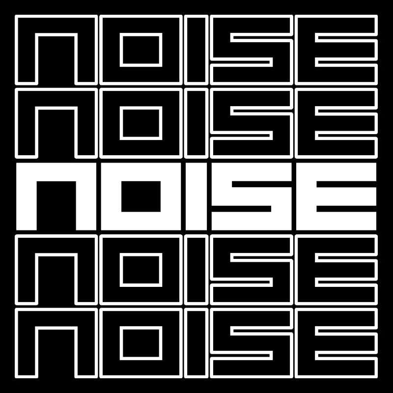 Noise Geometric Typography Bold Pattern