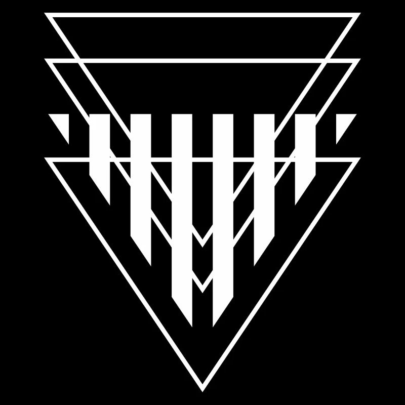 Triangular Crest Geometric Print