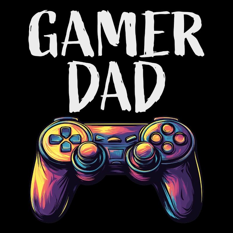 Gamer Dad Controller Motif