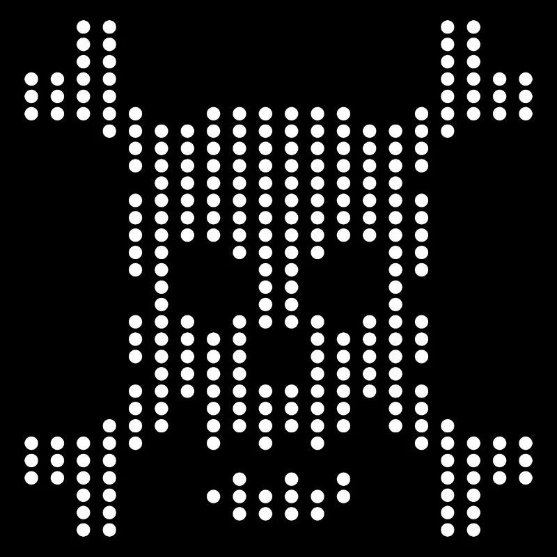 Dotted Skull Halftone