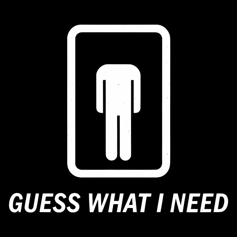 Raad Eens Wat Ik Nodig Heb Headless Grappig TShirt