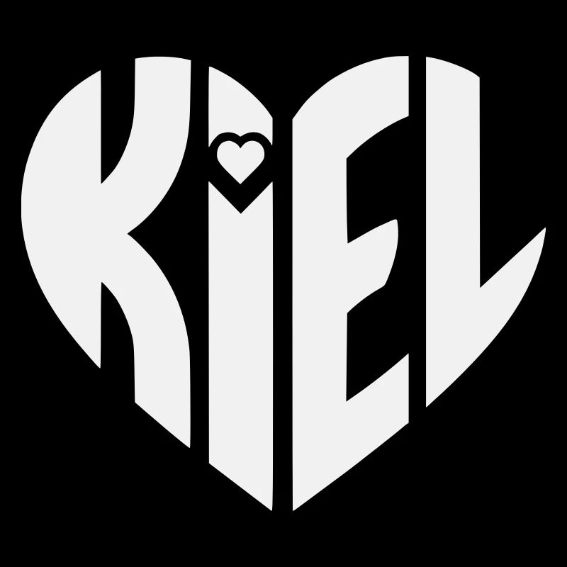 Kiel Heart Typography