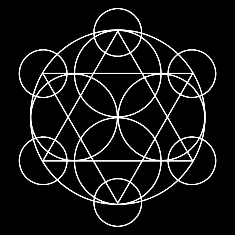 Metatron's Cube Geometric Mandala
