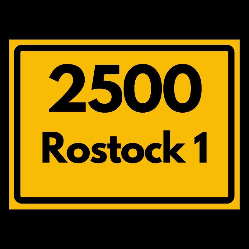 OLD POSTCODE POSTCODE RETRO 2500 ROSTOCK 1 HEIMAT