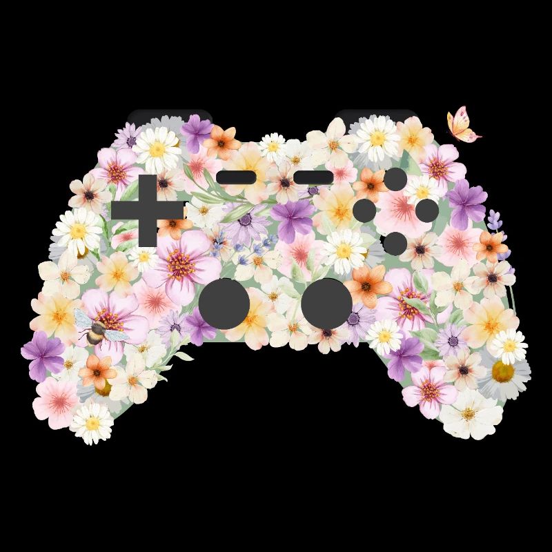 Floral Gamepad: Blütenkunst Controller