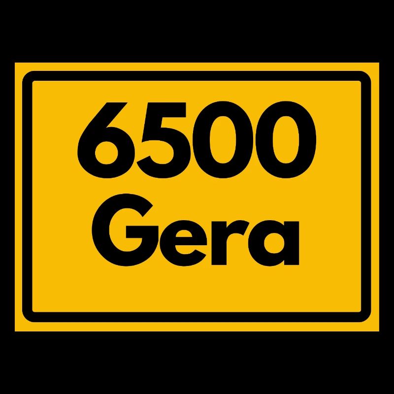 Alte Postleitzahl 6500 Gera, Thüringen, PLZ