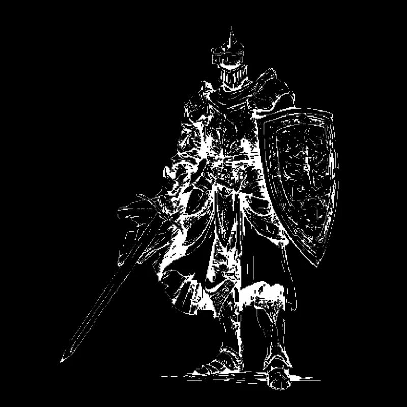 Heraldic Knight with Shield