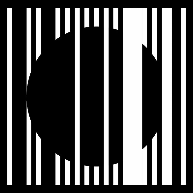 Vertical Stripe Circle