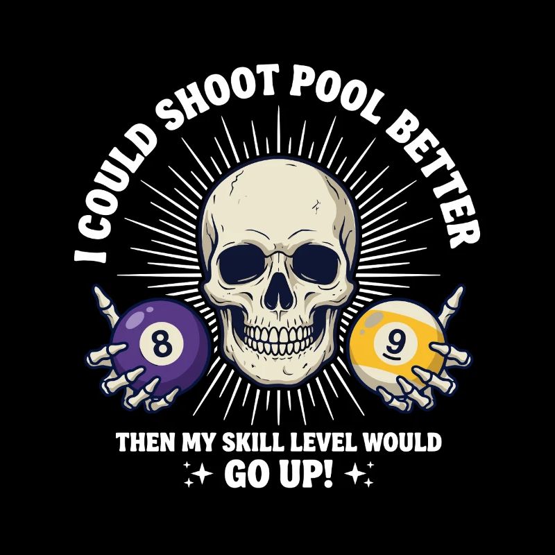 Table de billard de billard Billard Billard Spool Skull