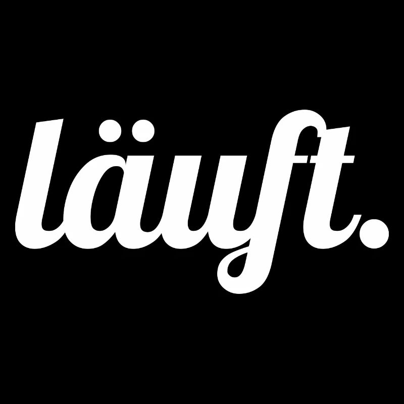 Läuft. Handlettering Script