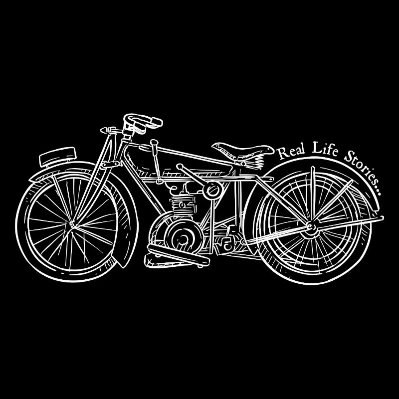 Vintage Bicycle Engine Sketch