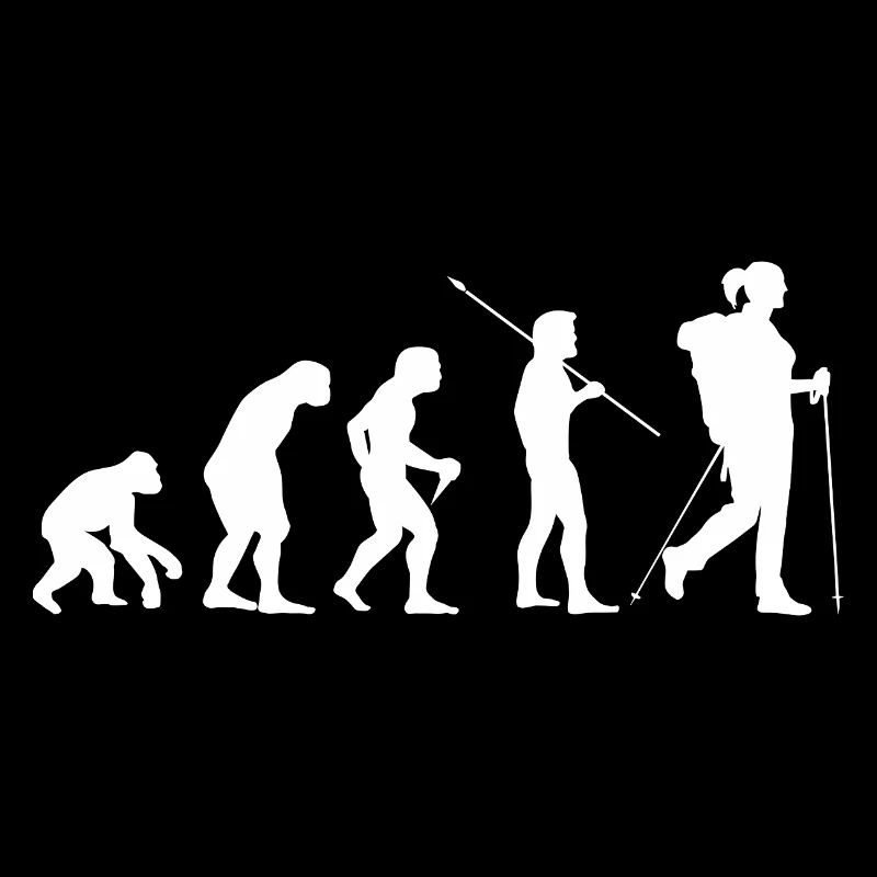 Evolution Hiking Woman Hiker